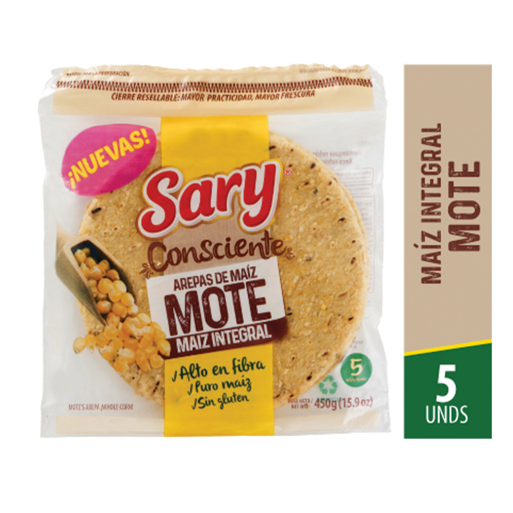 Mote Corn Arepa x5 (450g)