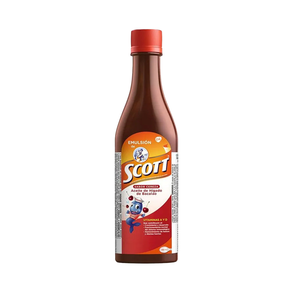 Scott’s Emulsion Cherry Flavor - Cod Liver Oil Supplement (180ml)