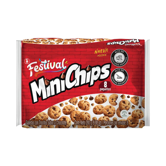 Festival Minichips pack x8 (280g)