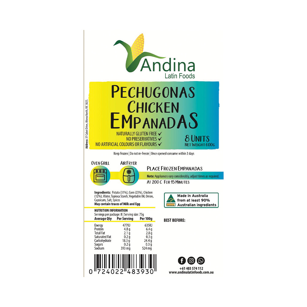 Chicken Empanadas x8 (600g)