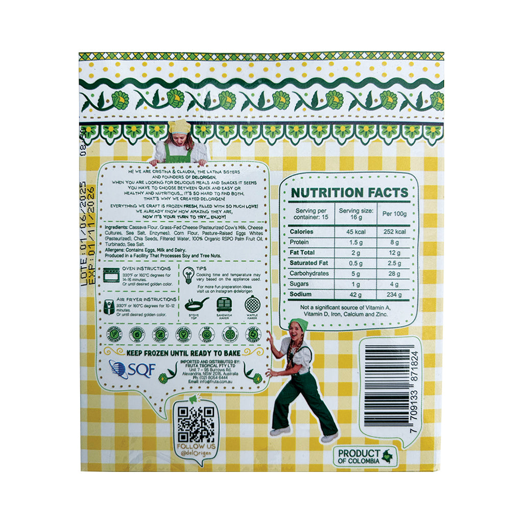 Cheese Bread Pandebono Gluten Free x15 (250g)