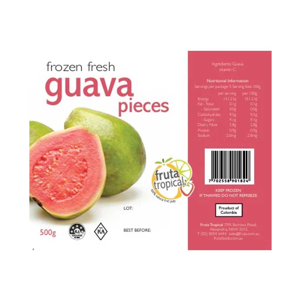 Guayaba en Trozos Guava Pieces Pulp Fruit (500g)