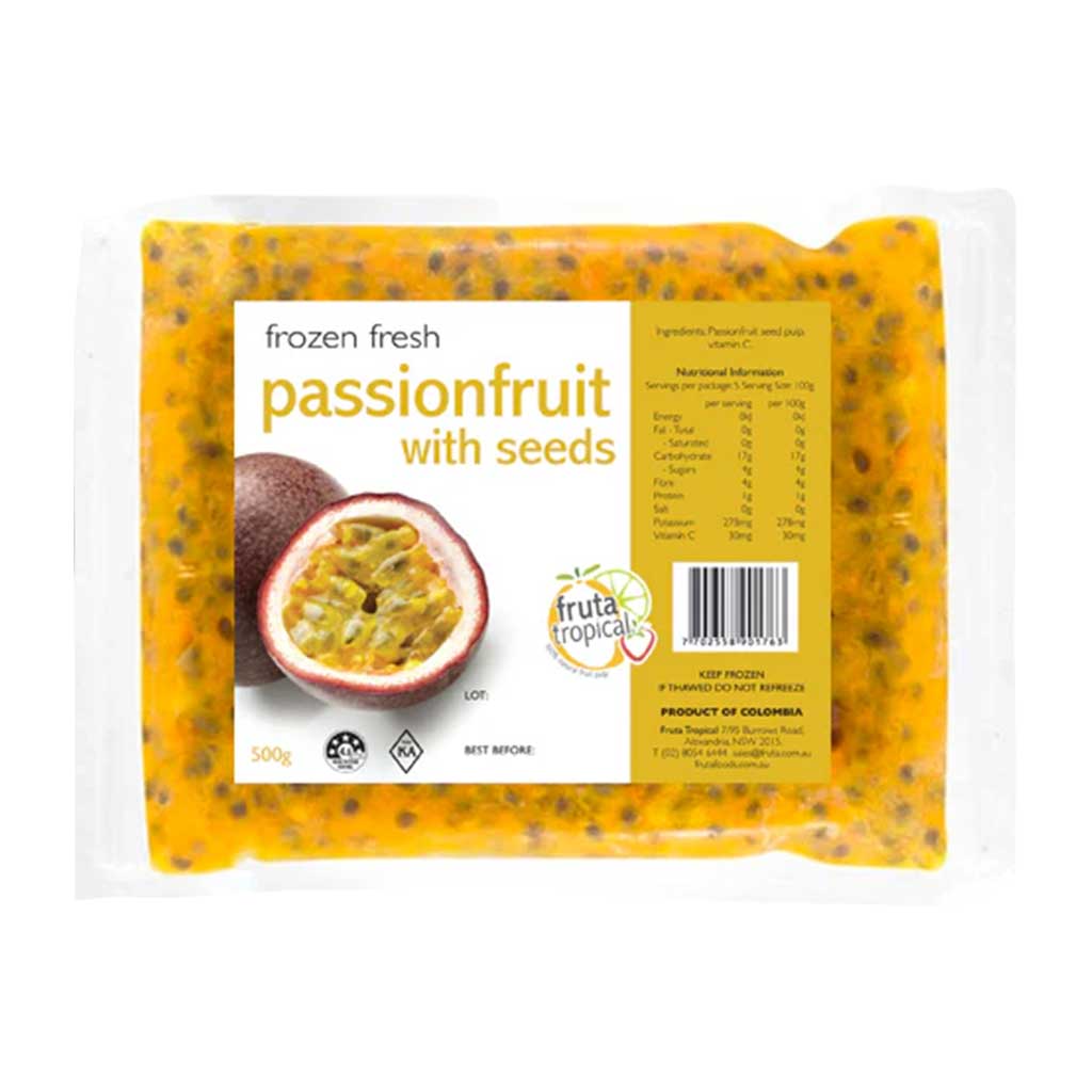 Passionfruit with seeds Pulp Fruit (500g)