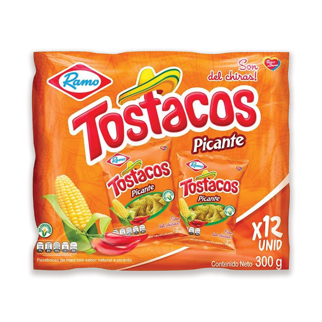 Tostacos Spicy Pack 12 x 25g (300g)