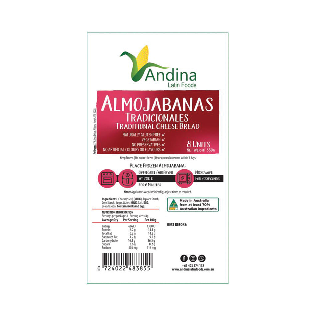 Traditional Cheese Bread Almojabanasx8 (350g)