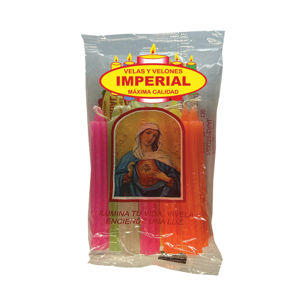 Velas Coloured Christmas Candles (Pack of 10)