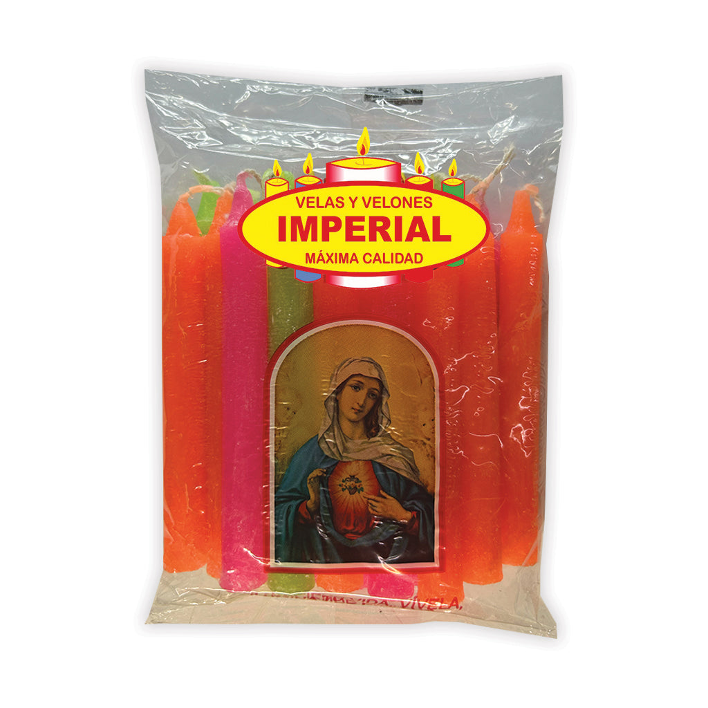 Velas Coloured Christmas Candles x (Pack of 20)