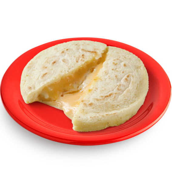 Cheese Arepa filled with Cheese