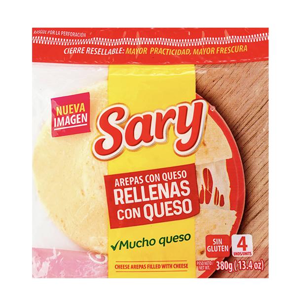 Cheese Arepa filled with Cheese x4 (380g)