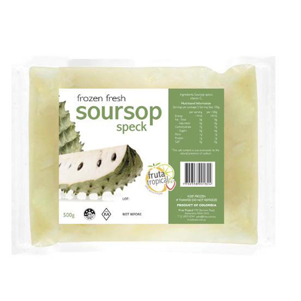 Motas de Guanabana Soursop Speck Pulp Fruit 500g