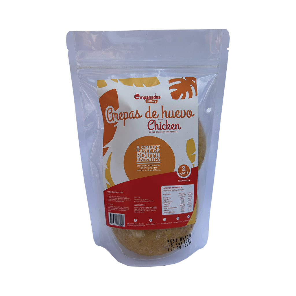 Arepa de Huevo x2 with Chicken