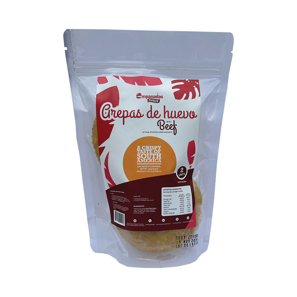 Arepa de Huevo x2 with Beef