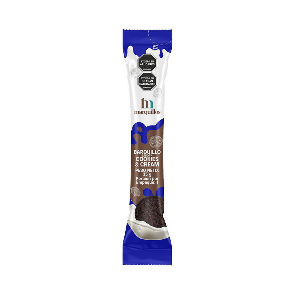 Cookies & Cream Flavoured Wafer Roll Barquillo Cookies and Cream (35g)