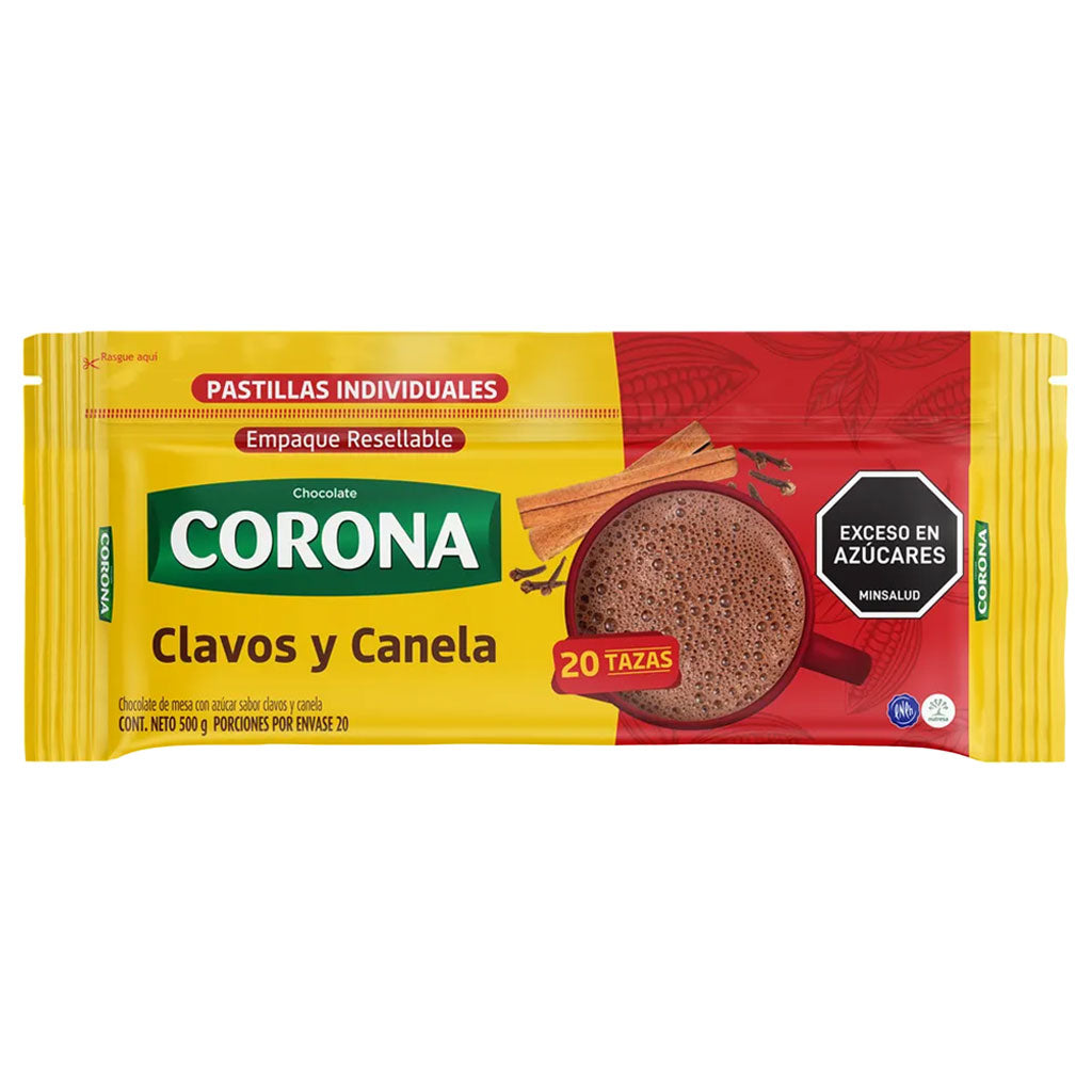 Chocolate Corona Clavos y Canela (500g)