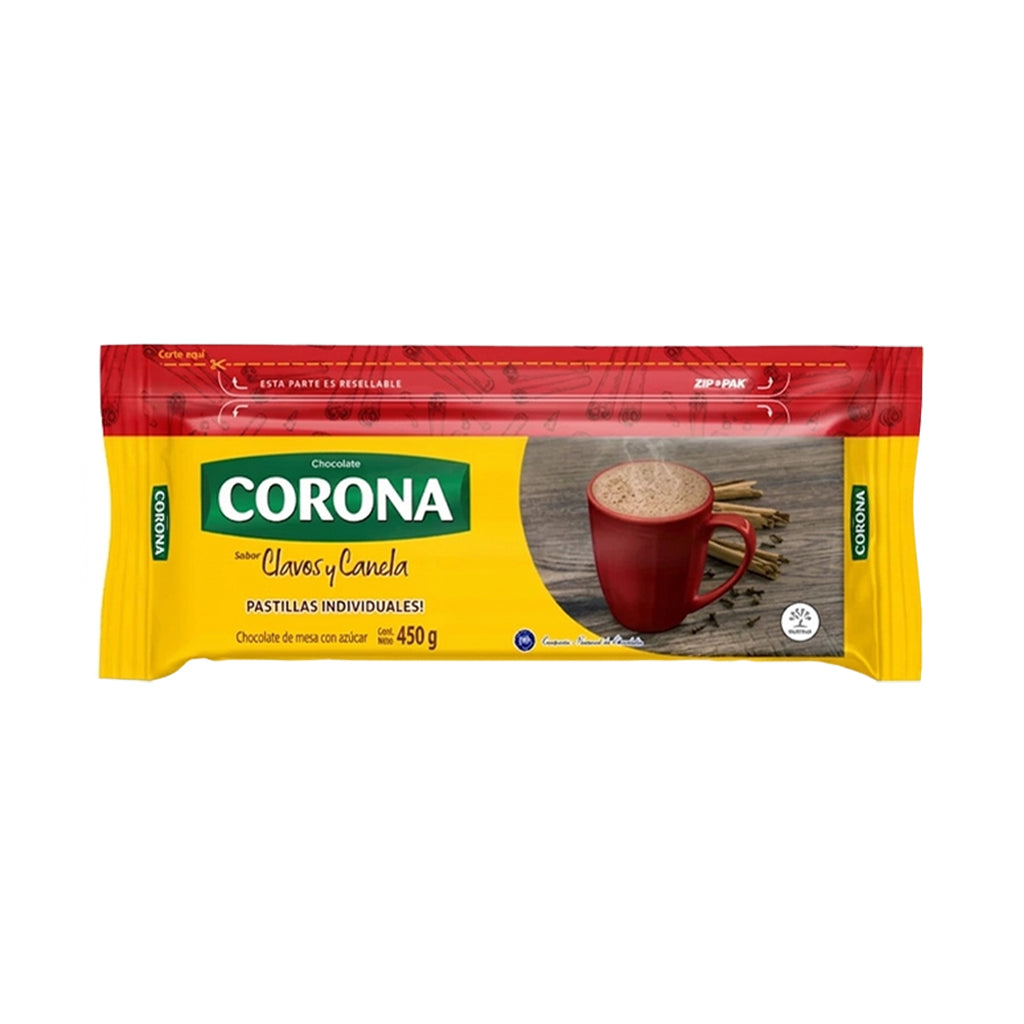 Chocolate Corona Clavos y Canela (450g)