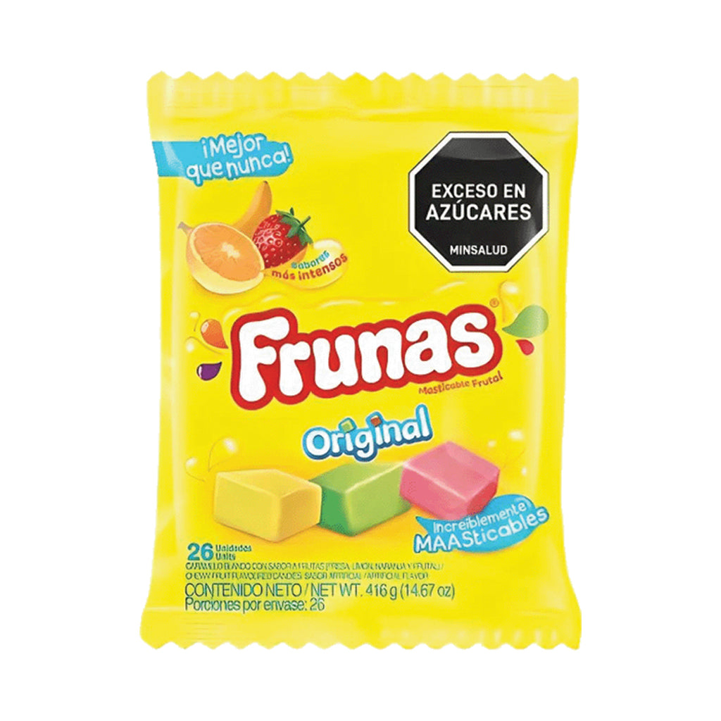 Frunas Chewy Fruit Candies Pack of 26 (416g)