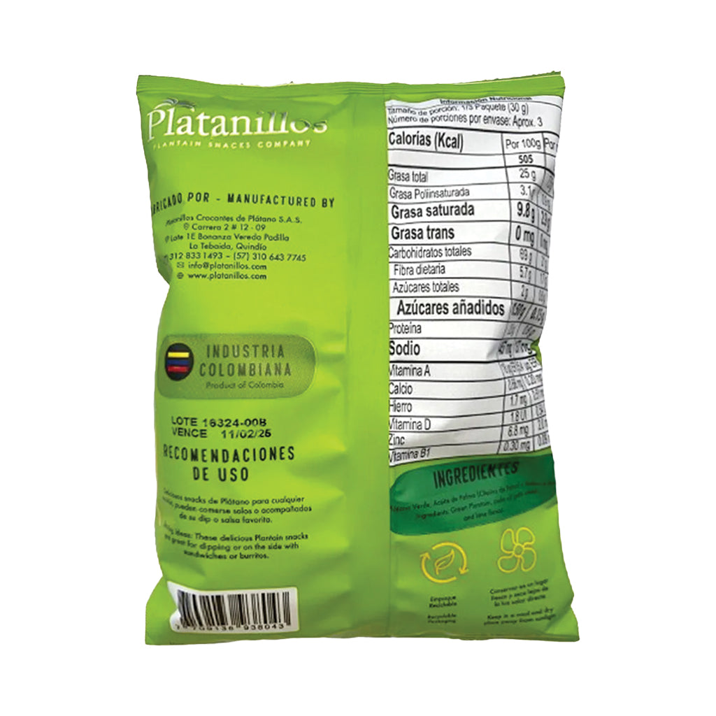 Lime Plantain Chips Patakis (85g)