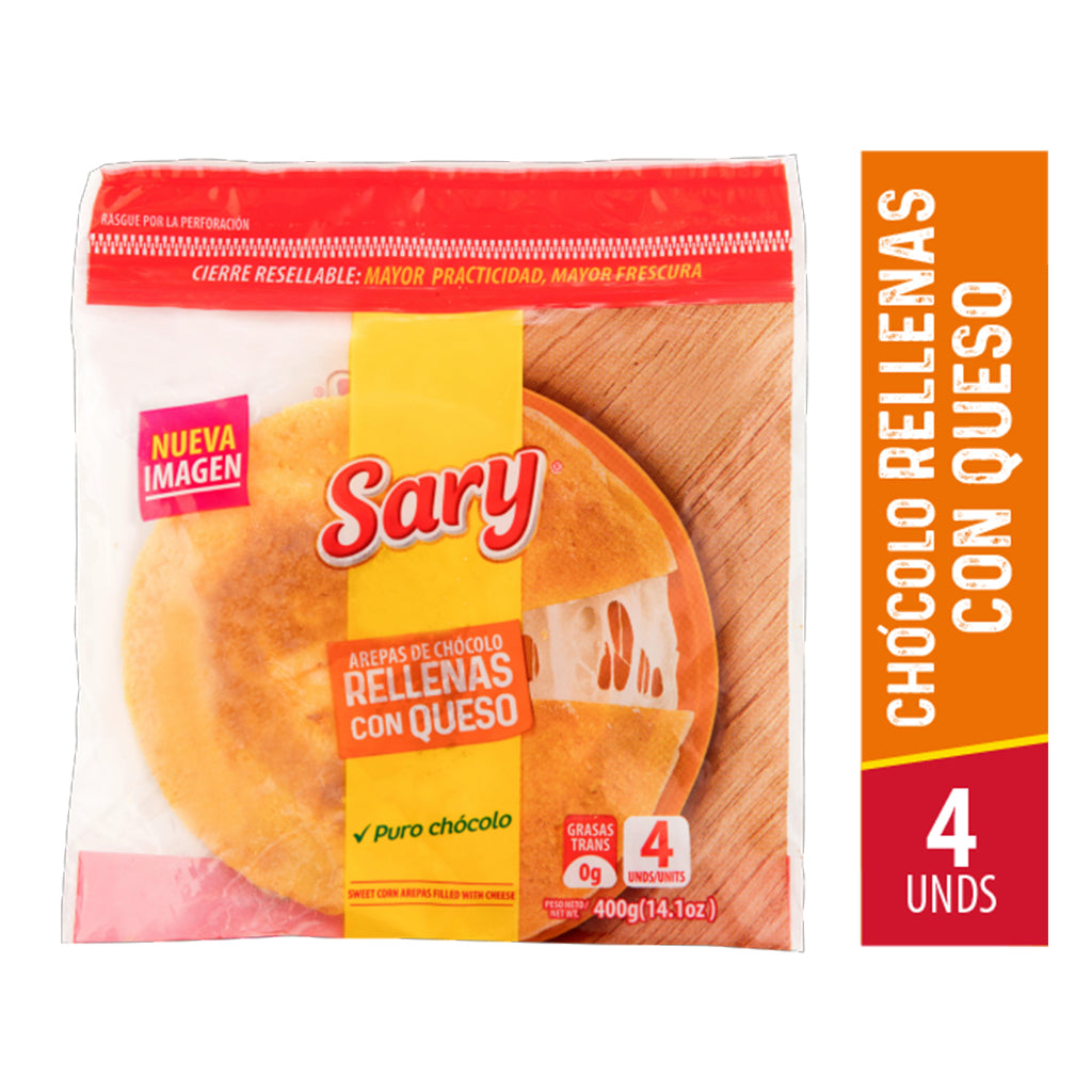 Sweet Corn Arepa filled with Cheese x4 (400g)